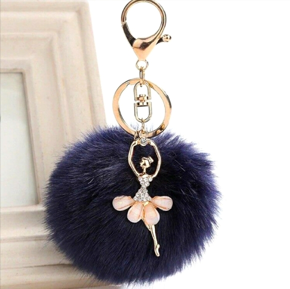 Accessories - Ballerina Pom Pom Keychain